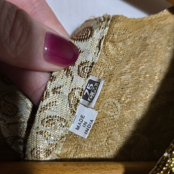 Vtg Handmade Beaded Embellished Bodice XS Corset Sides Ren Faire Costume Cottage - Picture 5 of 8